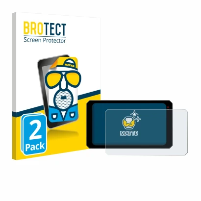 Front side of a product packaging with the brand logo BROTECT. Next to it is the device Chigee AIO-6 Max shown with the corres