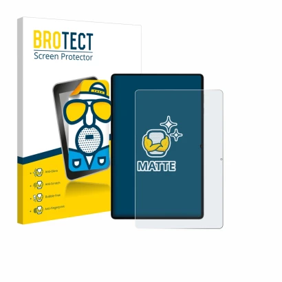 Front side of a product packaging with the brand logo BROTECT. Next to it is the device Samsung Galaxy Tab S11 Ultra (portrait