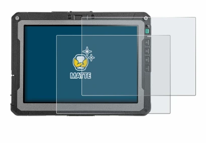 Image of the device Getac ZX10 G2 with a wide variety of screen protectors.