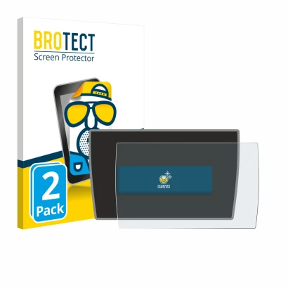 Front side of a product packaging with the brand logo BROTECT. Next to it is the device BMW i3 2019 shown with the correspondi