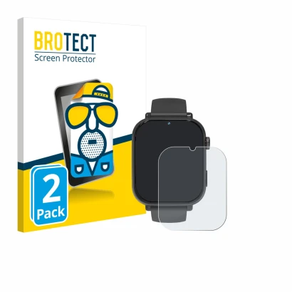 Front side of a product packaging with the brand logo BROTECT. Next to it is the device Ucani A22 shown with the corresponding