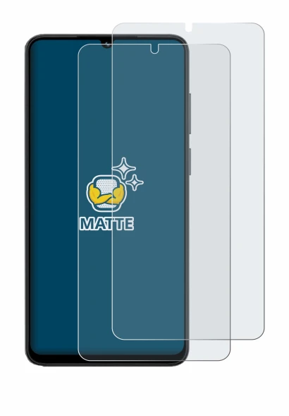 Image of the device Honor X5c with a wide variety of screen protectors.