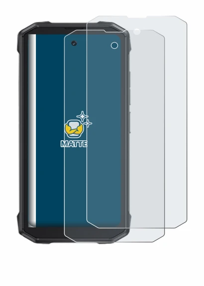 Image of the device Cubot King Kong Mini 4 with a wide variety of screen protectors.