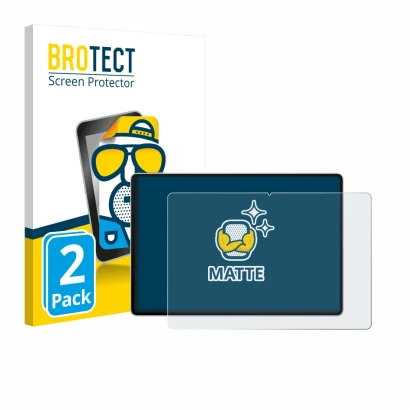 Front side of a product packaging with the brand logo BROTECT. Next to it is the device Huawei MatePad Pro 12.2" 2025 shown wi
