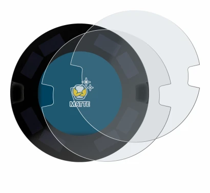 Image of the device OOONO P-DISC NO3 with a wide variety of screen protectors.