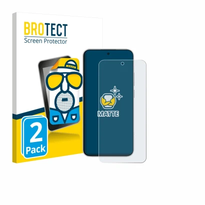 Front side of a product packaging with the brand logo BROTECT. Next to it is the device Xiaomi Redmi Note 15 Pro 4G shown with