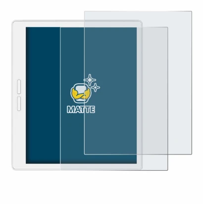 Image of the device Bigme B751C-S with a wide variety of screen protectors.