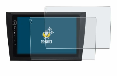 Image of the device Dynavin D8-DF31 9" with a wide variety of screen protectors.
