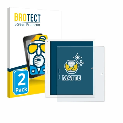 Front side of a product packaging with the brand logo BROTECT. Next to it is the device Bigme B10 10.3" shown with the corresp