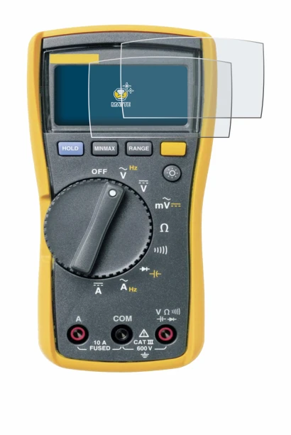Image of the device Fluke MultiMeter 113 with a wide variety of screen protectors.