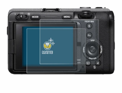 Image of the device Sony FX3A (ILME‑FX3A) with a wide variety of screen protectors.