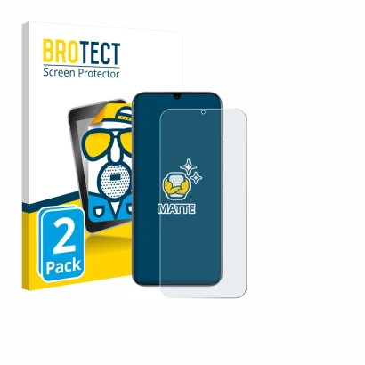 Front side of a product packaging with the brand logo BROTECT. Next to it is the device realme C83 5G shown with the correspon
