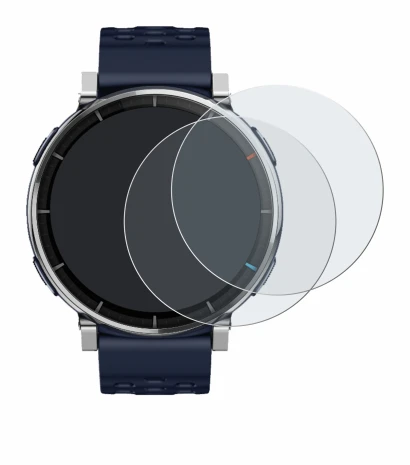 Image of the device Amazfit Active 3 Premium with a wide variety of screen protectors.