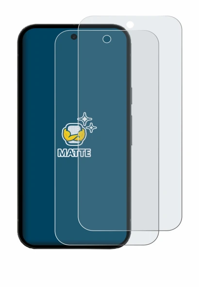 Image of the device Google Pixel 10a (case-friendly) with a wide variety of screen protectors.