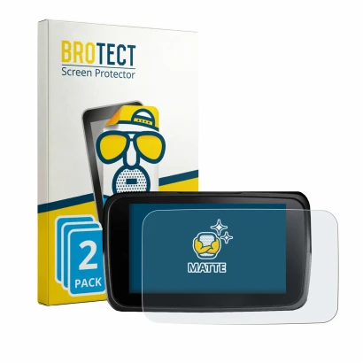 Front side of a product packaging with the brand logo BROTECT. Next to it is the device Kymco CV3 575 2026 shown with the corr