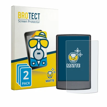 Front side of a product packaging with the brand logo BROTECT. Next to it is the device Engwe Engine Pro 3.0 Boost shown with 