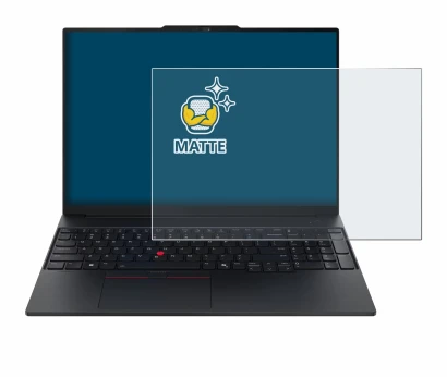 Image of the device Lenovo ThinkPad E16 Gen 4 with a wide variety of screen protectors.