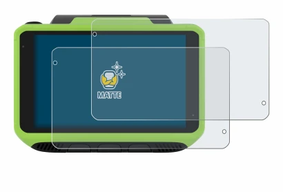 Image of the device Zebra WT6400 with a wide variety of screen protectors.