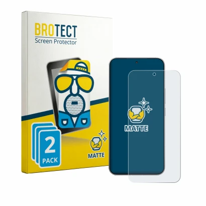 Front side of a product packaging with the brand logo BROTECT. Next to it is the device Xiaomi Redmi K90 Max shown with the co