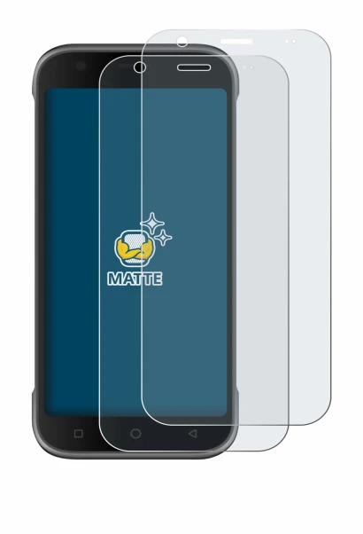 Image of the device Bluebird S10 with a wide variety of screen protectors.