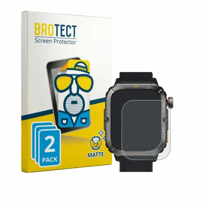 Front side of a product packaging with the brand logo BROTECT. Next to it is the device AGM Legion 3 shown with the correspond