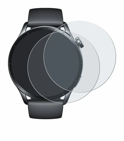 Image of the device Xiaomi Watch S5 with a wide variety of screen protectors.