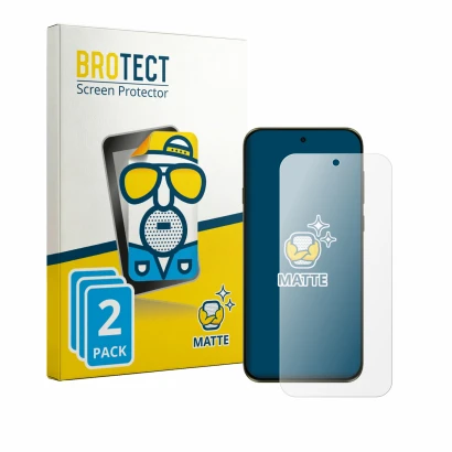 Front side of a product packaging with the brand logo BROTECT. Next to it is the device Motorola Edge (2026) shown with the co