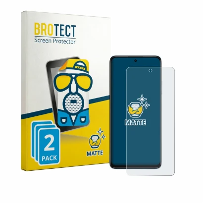 Front side of a product packaging with the brand logo BROTECT. Next to it is the device Huawei Nova Y74 shown with the corresp