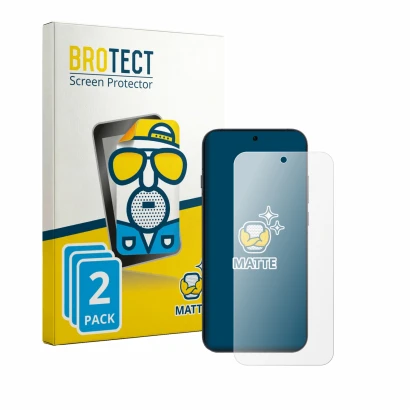 Front side of a product packaging with the brand logo BROTECT. Next to it is the device Oppo Reno 16 Pro shown with the corres