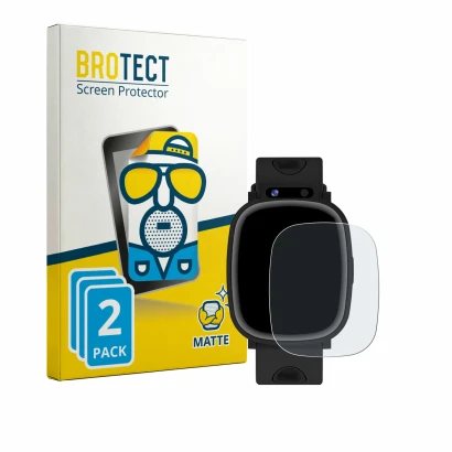Front side of a product packaging with the brand logo BROTECT. Next to it is the device kaacly H10 1.9" shown with the corresp