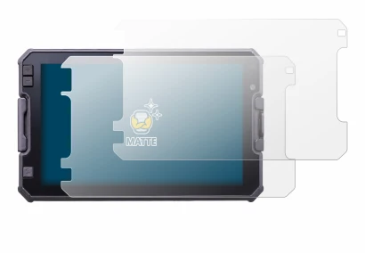 Image of the device DMD NOR7E 7" with a wide variety of screen protectors.
