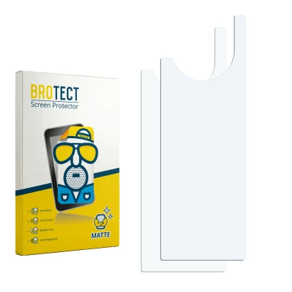 Front side of a product packaging with the brand logo BROTECT. Next to it is the corresponding screen protector.