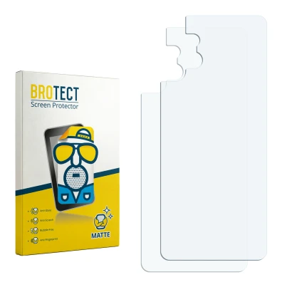 Front side of a product packaging with the brand logo BROTECT. Next to it is the corresponding screen protector.