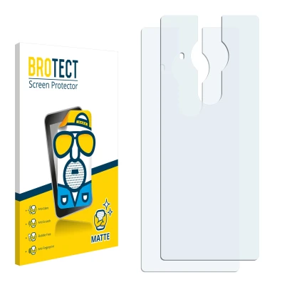 Front side of a product packaging with the brand logo BROTECT. Next to it is the corresponding screen protector.