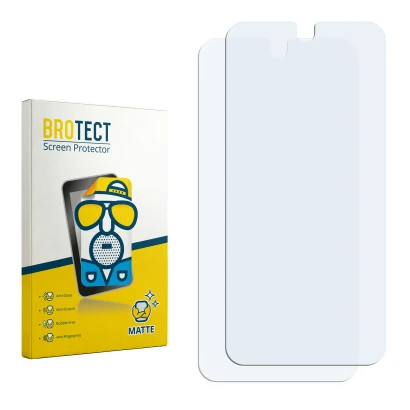 Front side of a product packaging with the brand logo BROTECT. Next to it is the corresponding screen protector.