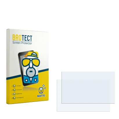 Front side of a product packaging with the brand logo BROTECT. Next to it is the corresponding screen protector.