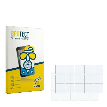 Front side of a product packaging with the brand logo BROTECT. Next to it is the corresponding screen protector.