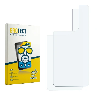 Front side of a product packaging with the brand logo BROTECT. Next to it is the corresponding screen protector.