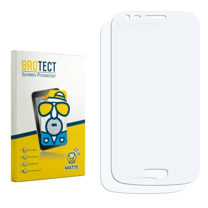 Front side of a product packaging with the brand logo BROTECT. Next to it is the corresponding screen protector.