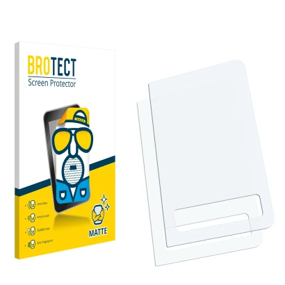 Front side of a product packaging with the brand logo BROTECT. Next to it is the corresponding screen protector.