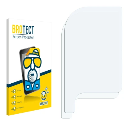 Front side of a product packaging with the brand logo BROTECT. Next to it is the corresponding screen protector.