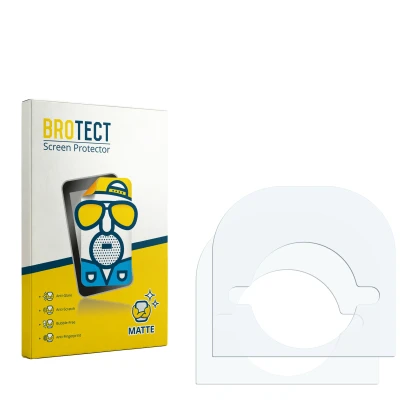 Front side of a product packaging with the brand logo BROTECT. Next to it is the corresponding screen protector.
