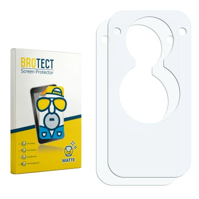 Front side of a product packaging with the brand logo BROTECT. Next to it is the corresponding screen protector.