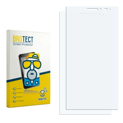 Front side of a product packaging with the brand logo BROTECT. Next to it is the corresponding screen protector.