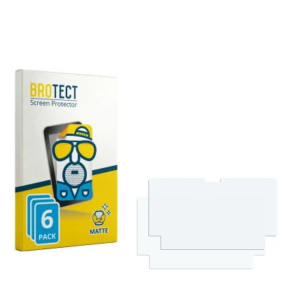 Front side of a product packaging with the brand logo BROTECT. Next to it is the corresponding screen protector.