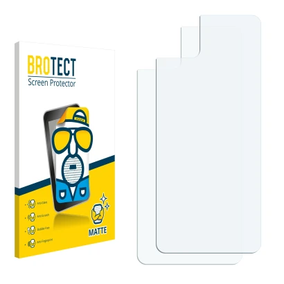 Front side of a product packaging with the brand logo BROTECT. Next to it is the corresponding screen protector.