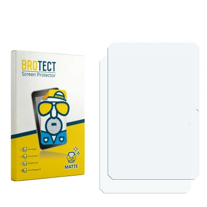 Front side of a product packaging with the brand logo BROTECT. Next to it is the corresponding screen protector.