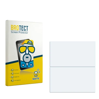 Front side of a product packaging with the brand logo BROTECT. Next to it is the corresponding screen protector.