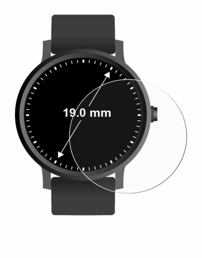 Image of the device Watches (Circular, ø: 19 mm) with a wide variety of screen protectors.