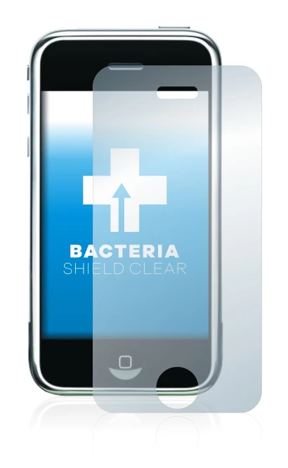 Image of the device Apple iPhone 2G with a wide variety of screen protectors.